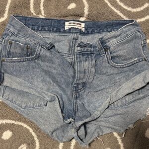 One Teaspoon Blue Denim Shorts